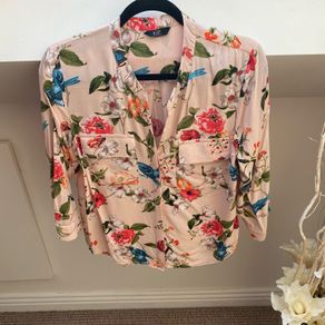 Pink Floral Blouse