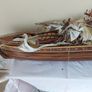 Large Timber  crafted model of the Cutty Sark, A speedy Clipper Sailboat that transported TEA in the late 19thy century Image 4