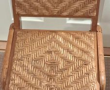Mid Century Beech & Cane Child's Boho Chair
