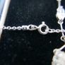 Vintage Sterling Silver 925 Multiple Cubic Zirconia Gems Necklace 5,6g length -18" Image 6