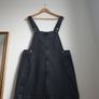 Mango Denim Pinafore Dress Size Large Image 3
