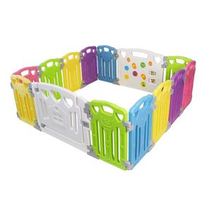 Baby Playpen for Crawling with Barrier