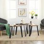 Nesting Coffee Table, Set of 3 End Tables for Living Room, Stacking Side Tables, Sturdy and Easy Assembly, Steel Frame, Industrial Style, Rustic Brown Image 5
