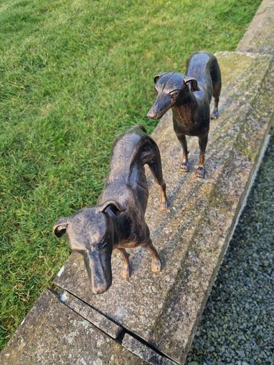 Pair of greyhounds