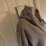 Missguided long line grey zipped cotton hoodie jumper size M UK14 EU42 Postage included Image 4