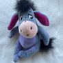 DISNEY EEYORE Winnie The POOH approx 12" Soft Toy Plush Vivid used Please Used There is a small hole on his ear Please look at the pictures Image 2