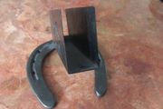 Normandy vintage trench art horseshoe matchbox holder