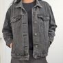 Denim jacket dark grey / black XS Image 3