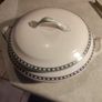 Black And White Tureen Casserole Dish Imperial Porcelain Vintage Image 7