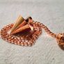 Small copper pendulum for dowsing scrying meditation spiritual guidance Image 2