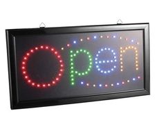 Led sign OPEN