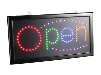 Led sign OPEN