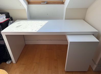 NEED GONE THIS WEEK - dropped price.  IKEA desk with xtra pull out section