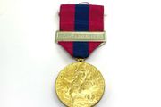 Vintage Bronze Artillery French National Defence Medal