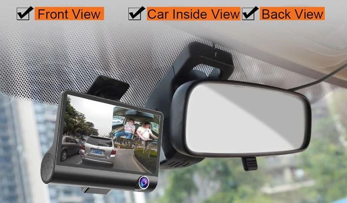 Brand New 1080P Car DVR 4.3 inch Lens Dash Cam Front and Rear Video Recorder Camera G-sensor