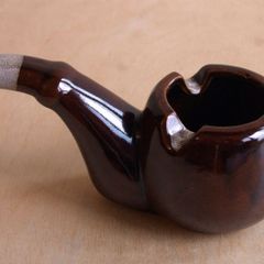 Pipe-shaped ashtray 18cm