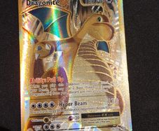 Dragonite EX (Evolutions 106) full art gold pokemon card