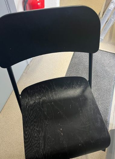 x3 Ikea Franklin Stool, Black