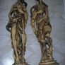 Pair of very large Chinese figures Asian/Oriental Antique Chinese Statues Image 4
