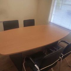 Executive Boardroom Table and 4 chairs