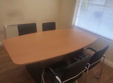 Executive Boardroom Table and 4 chairs