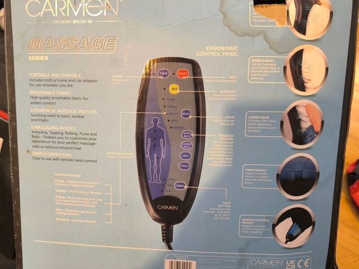 Massage Vibration Heat Seat Cushion