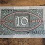 German Empire, 10 Mark 1920 Banknote, 6 February 1920, uncirculated - free standard postage Image 2
