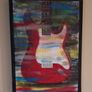 Original painting of guitar - acrylic on canvas. Image 2
