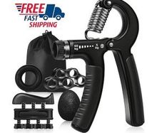 PRO Hand Exerciser Grip Strengthener Set 5 Pcs Forearm Muscle Builder - FREE DELIVERY OR PICK UP IN STORE
