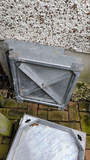 Recessed manhole and AJ lid and frame