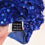 Strapless blue sequin dress Image 3