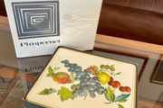 Vintage Pimpernel England Cork Backed Table Mats Fruit Medley 1970s
