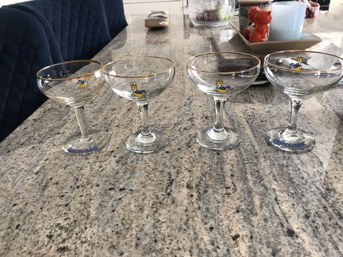 Baby Cham 1970 champagne coupe glasses