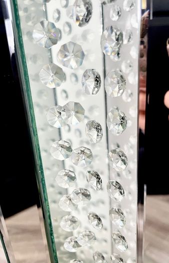 Tall Mirrored pedestal stand