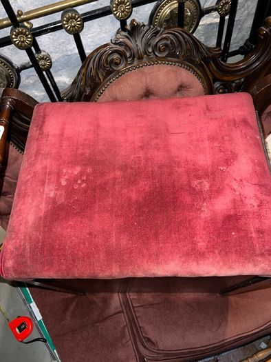 antique Piano stool with drawer for music sheets