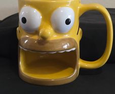 Universal Studios Homer Simpson Donut Holder Mug