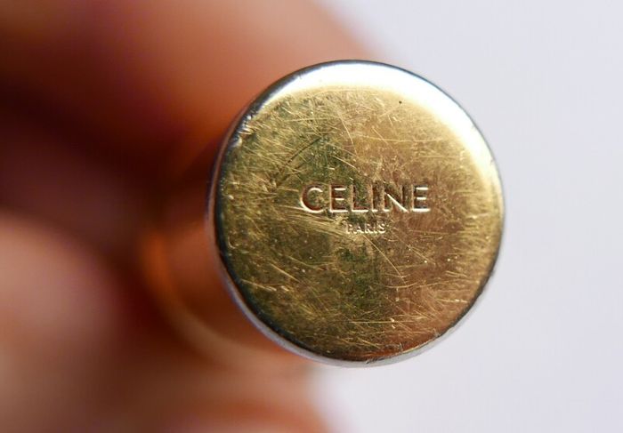 Celine Gift Box Cylinder Pendant  Necklace length 36"