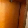 Mid century dressing table, ladies wardrobe, gents wardrobe and double bed. Image 6
