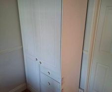 Solid Wood White Wardrobe