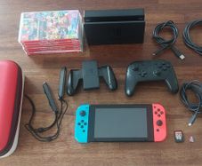 Nintendo Switch V2 Mega Bundle + 8 Games & Pro Controller