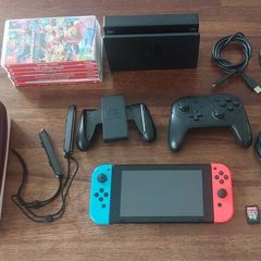 Nintendo Switch V2 Mega Bundle + 8 Games & Pro Controller