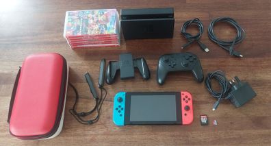 Nintendo Switch V2 Mega Bundle + 8 Games & Pro Controller