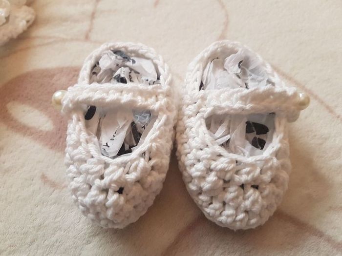 Handmade 100% cotton christening set 0-3 months