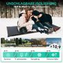 HIKENTURE Single Self-Inflating Sleeping Mat, 10 cm Thick Foam Camping Mattress, Ultra Thick Self-Inflating Air Mattress, Comfortable Sleeping Mat for Outdoor, Tent, Hiking, Travel (Dark Grey C3) Image 3