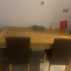table and chairs
