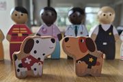 Wooden career figures X 8
