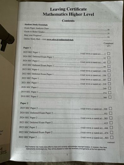 Leaving Cert Maths Higher Level EDCO Exam Papers (2026 Edition)
