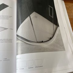 Sonas shower tray slate effect quadrant 1200 x 800 LH