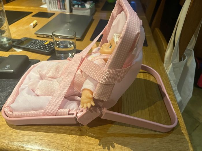 Baby doll and seat