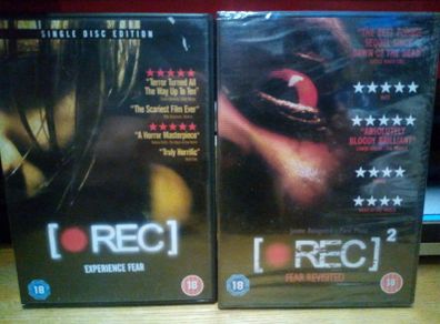 Rec & Rec 2 Dvd Zombie Virus Horror Movies